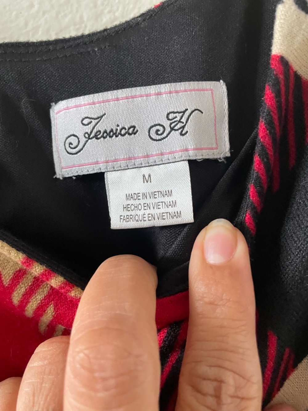 Jessica Howard Womens 3/4 Sleeve Plaid Shift Dress - Picture 3 of 4